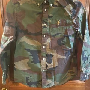 Boys Ralph Lauren long sleeve button up shirt